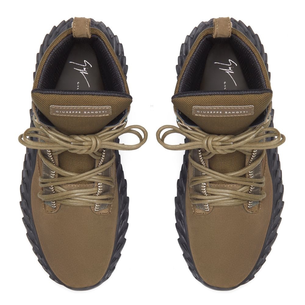 giuseppe zanotti BNIB khaki green sneakers - Picture 2 of 6